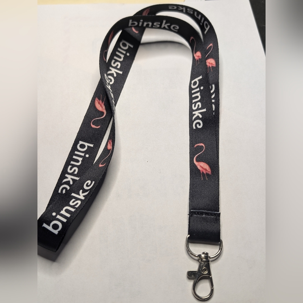 Binske Cannabis Flamingo Lanyard